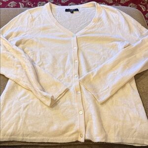 Alex Marie Cashmere Button Front Cardigan Sweater Size XL (TD)